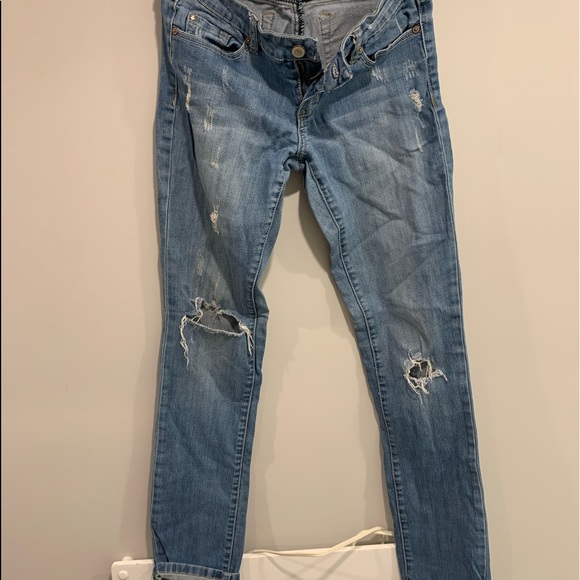 Distressed Garage Jeans - Picture 1 of 3